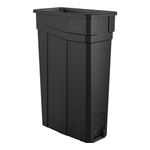 Suncast Commercial TCN2030BK Narrow Trash Can, 30.00" Height, 11.08" Width, 23 gal Capacity, Plastic, Black