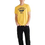 AEROPOSTALE Men's Graphic, Amber Yellow, XS