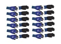 Memphis N9696 Blue Ninja Lite Gloves, 18 Gauge, Size Medium, (12 Pair)