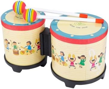 Bongo Drums for Kids 5"-6" Toddler Baby Toy Drum with 2 Colorful Drumsticks Rhythm Percussion Musical Instruments for Children, Boys, Girls,Birthday Gift