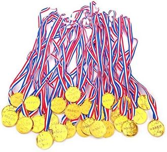 JZK 30 x Plastico medallas de Oro Ganador con Cintas para niños premios de Juegos de Fiesta Bolsa de cumpleaños para niños Rellenos de Fiesta favorece los Juguetes medallas de Deportes para niños