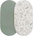 Muslin Bassinet Fitted Sheets, 2 Pa