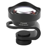 75mm Mobile Phone Macro Lens,10X Magnification M14 X P0.75 Mobile Phone Camera Macro Lens External Aspherical Macro 40-75mm Close Focus Lens, for Phone for IOS Pad default