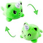 Storescent Reversible Soft Toys for Kids, Stuffed Animal Plush Soft Toys for Boys and Girls | Plushie Toy (Kittencorn Green)