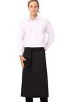 Chef Works Unisex Bistro Chef Apron, Black, One Size