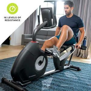 Schwinn 510R Recumbent Exercise Bike – Adjustable Seat, LCD Display
