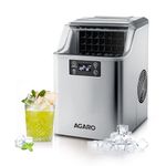 AGARO Galaxy Ice Cube Maker Machine 3.2 litre Countertop, 2 Ways to Add Water, 24 Pcs Ready in 13 Mins, Self-Cleaning Portable Compact, with Ice Scoop & Basket, Perfect for Home/Kitchen/Office/Bar