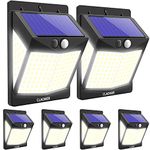 Solar Lights Motion Sensor Lights Outdoor [140 LED/3 Modes], CLAONER Solar Powered Security lights (Permanent On All Night/Smart Brightness Control) with 270°Wide Angle IP65 Waterproof Wireless for Home Door Deck Garage Animal