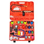 HZAUTOS 28PCS Radiator Pump Pressure Tester and Coolant Vacuum Refill Tool Kit, Pressure Leak Tester Tool Kit for Automotive Cooling System Water Tank Leakage Detection and and Pneumatic Purge Filling