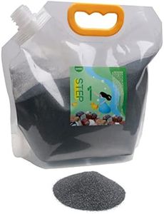 GanGou 5 lbs Rock Tumbler Grit Step 1 Media Grit,Rock Polishing Media, Works with Any Tumbler, Polisher, Stone Polisher,COARSE 60/90 Silicon Carbide Grit, for Tumbling Stones black