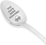 You Have Been Poisoned - Silverware Spoon - Skull Crossbones Eat At Your Own Risk Funny Spoon Gift - Spoon Gift