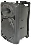 QTX QR10PA Wheeled Portable Powered PA Unit 10"Speaker/Amplifier & Microphone