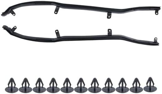 LINLINS 1 Pair LH & RH Front Edge of Rear Door Weather Strip Seal for Ford Explorer 2011-2019, Right Passenger and Driver Left Side Rear Door Weatherstrip Replaces # BB5Z-7825324B BB5Z-7825325B