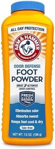 Arm & Hammer Foot Powder for Shoes & Feet, Talc-Free Odor & Moisture Control for Men & Women, 7 oz (1 Pack)