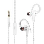 TheTransporter - Over Ear Headphones IN-EAR Earphones Earbud For Gym Jogging Sports Samsung S7 edge S6 Note IPHONE IPOD IPAD HTC (White)