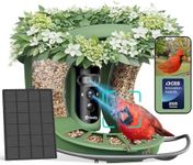 Birdfy 2 Smart Bird Feeder with Camera, Dual-Lens (2K+1080P) Camera for Live Streaming & Close-Up Photos, AI Identifies Bird Species, Solar-Powered Backyard Birdwatching Gift