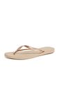 Havaianas Women's Slim Rose Gold Rubber Sandal - 7M