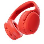 Skullcandy Crusher ANC 2 Over-Ear 4-mic Active Noise Cancelling Wireless Headphones with Sensory Bass, 40mm Drivers,Dual Pairing,Flat-Folding & Collapsible Design, Alexa Enabled, 50Hr Playtime-Plasma