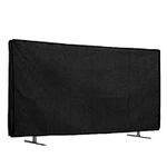 kwmobile Dust Cover for 65" TV - Linen TV Display Protector for TVs - Protect Your TV Screen - Black