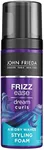 John Frieda Frizz Ease Dream Curls Air Dry Waves Styling Foam, Curl Defining Frizz Control for Curly and Wavy Hair, 5 Ounce