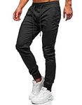 BUXKR Mens Joggers Pants Casual Wor
