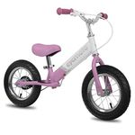 JOYSTAR 12 Inch Lightweight Kids Balance Bike for 18months to 5 Years Old Toddlers, Kids Push Bikes, Glider Bike with Footrest and Handlebar Pads