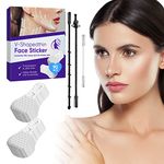 Face Lift Tape, 90pcs Face Tape for Lifting, Face Lift Tape Invisible for Lifting Sagging Skin, Hiding Double Chin & Wrinkles for Women Eyes, Face, Neck