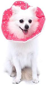 WZ PET Adjustable Dog Cat Cone,Soft Recovery Cat Cone Collar,Dog Protective Collar for Cats Surgery,Pink,Small,Medium (Pink, Medium)