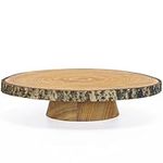 Kazozobi Wood Cake Stand 10-12 Inch