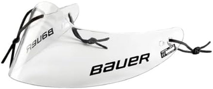 Bauer Hockey Goalie Throat Protector, Senior Size, Clear