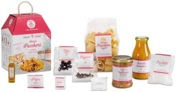 Box ricette - MEZZI PACCHERI CAMPANI con ventresca di tonno e pomodoro giallo - Confezione regalo per 2 persone - Made in Italy - My Cooking Box