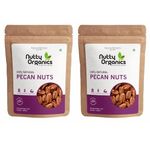 NUTTY ORGANICS Premium & Healthy Dried Pecans Nuts -1 KG | Preservatives & Additives Free | Nuts Dry Fruits | Rich in Protein & Fiber (500 GM*2)