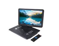 Roxel 17.5" Portable DVD Player with 15.6” Swivel Screen, 5-Hour Playback with Rechargable Battery, HDMI In and Out, Multi-Format Region-Free Playback (RDP-V15)