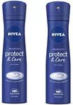 Nivea Female Fresh Scent Deodorant, Protect & Care, Pack Of-2 Fresh Scent Deodorant Spray - (300 Ml, Pack Of 2) Fresh Scent Deodorant Spray - (600 Ml, Pack Of 2)