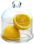 The Buybox Premium Glass Avocado, Onion, Tomato, and Lemon Keeper/Saver/Holder/Container/Storage - Berry/Fruit/Butter/Cheese/Citrus Mini containers for fridge