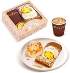 Funny Breakfast Socks Box for Men W