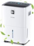 30L/Day Dehumidifiers for Home, Dehumidifiers with Digital Display & Humidity Control, Laundry Dry, 4L Water Tank & Drainage Hose for Damp & Condensation, 24H Timer for Home/Basement/Office/Large Room