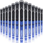 KOFULL Midsize Golf Grips Golf Club Grips Carbon Yarn Cord Golf Woods Irons Grips Golf Clubs Pack of 13 Darkblue