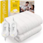 Cosi Home Double Electric Blanket - Premium Heated Fitted Mattress Underblanket, Cover, Bed Warmer Pad - With Dual Controls - 3 Heat Settings & Machine Washable - 137 X 160cm