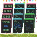 12 Pack Kids Tablet Drawing Tablet, LCD Writing Tablet 8.5" Reusable Doodle Board Kids Return Gifts for Birthday Party Favors, Writing Drawing Tablet for Classroom Travel Toys Gifts for Kids 3-8