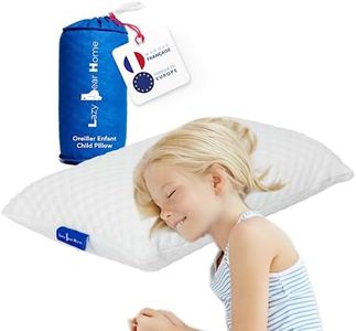 Lazy Bear Home | Oreiller Enfant Memoire Forme Oreiller Bébé Coussin Enfant 2 Ans + | Marque Française, Fabriqué UE | Certifié Oeko-TEX | 49x27x7cm