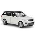 FEXXA 1:32 Scale Exclusive Alloy Metal Pull Back Die-cast Car Model with Sound Light Mini Auto Toy for Kids Metal Model Toy Car with Sound and Light? (RANGE ROVER -WHITE)