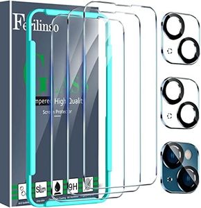 Ferilinso 3 Pack Screen Protector for iPhone 14 / iPhone 13 with 2 Pack Tempered Glass Camera Lens Protector Phone Case Friendly Ultra Accessories Protector de Pantalla for Apple iPhone 14 13