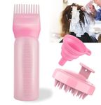 Root Comb Applicator Bottle Brush,Hair Oil Applicator Bottles for Hair Care,Bottle Applicator Brush with Scalp Massager Shampoo Brush for Home Salon