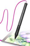 SonarPen - Pressure Sensitive Smart Stylus Pen with Palm Rejection and Shortcut Button. Battery-Less. Compatible with Apple iPad/Pro/Mini/iPhone 4s - X/Plus/Max/Android/Chromebook (Fuchsia)