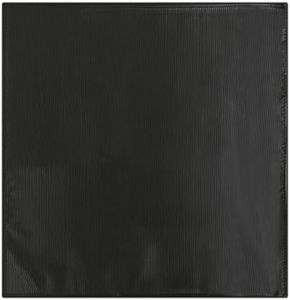 Jacob Alexander Men's Silk Blend Solid Color Pocket Square Handkerchief Hanky, Charcoal Gray, One size