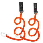 Adjustable Paddle/ Fishing Rod/ Leash with Carabiner for Kayak SUP Gear Accessories Safety Lanyard (2)