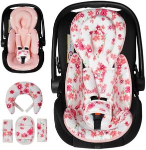 Memobella Infant Car Seat Insert for Baby Head Body Support, Pink