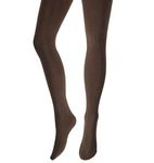 OVISSA Italian Thick Tights for Women Acrylic Wool 180 Denier Soft Opaque Tights for Women, Ladies Elastic Solid Tights with Reinforced Strong Toe Waistband, Brown Tights Sizes S-XL