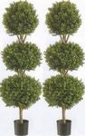 Two 56 Inch Artificial Boxwood Trip